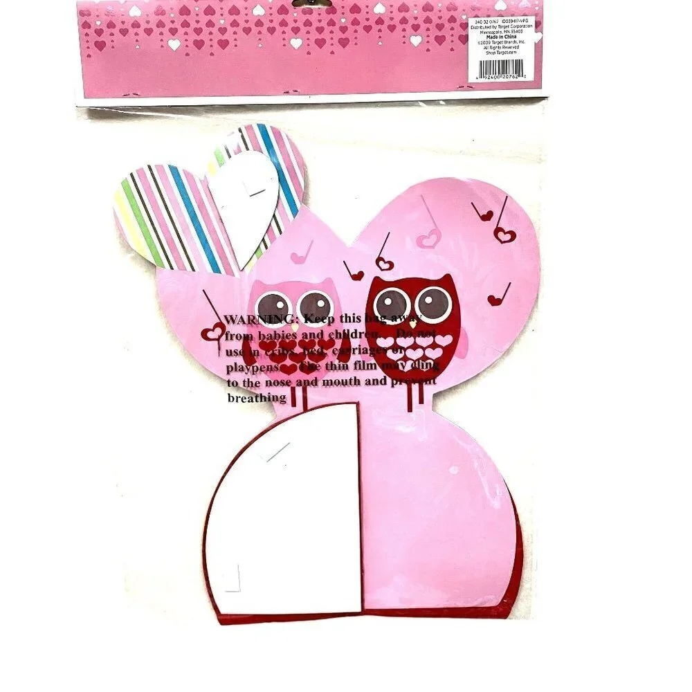 Target Valentine Honeycomb Centerpiece Hearts Owls Table Decor Valentines